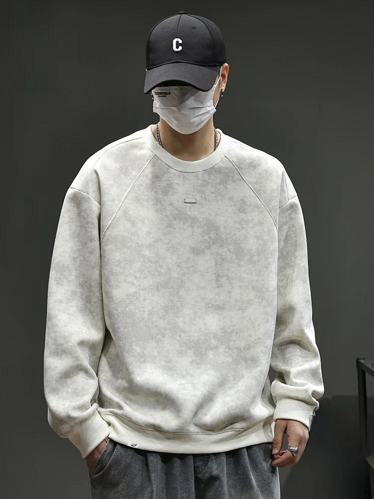 

PaulFrank American Dyed Long Sve Hoodie Men's Loose Casual All-Match Autumn Streetwear Comfortable Cotton Polyester Blend