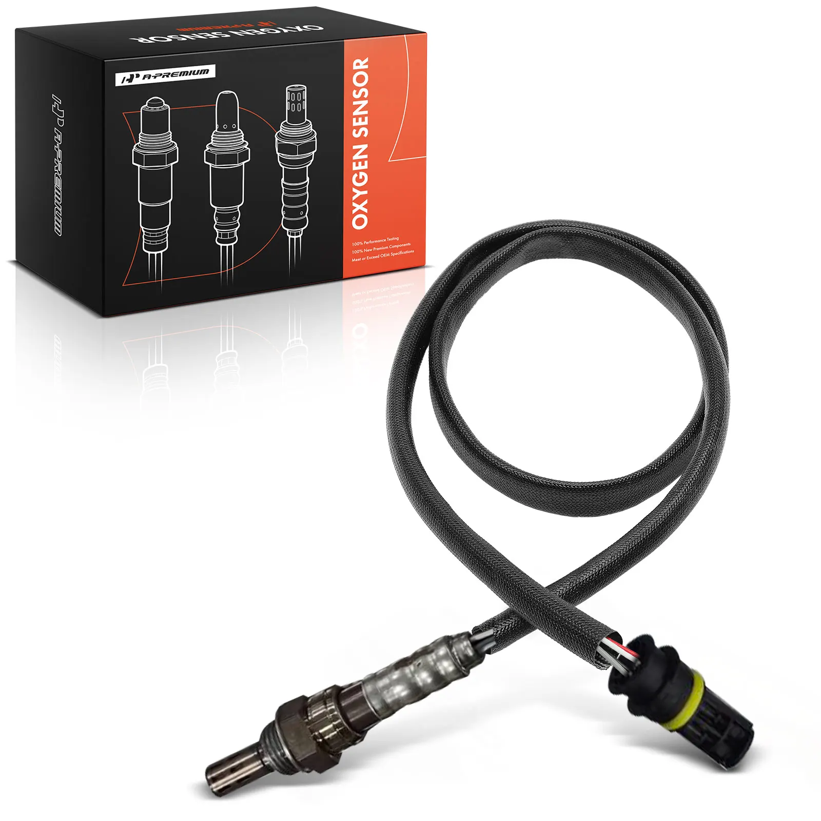 A-Premium O2 Oxygen Sensor with Heated for BMW F650CS 2001-2006 256 MM Circle