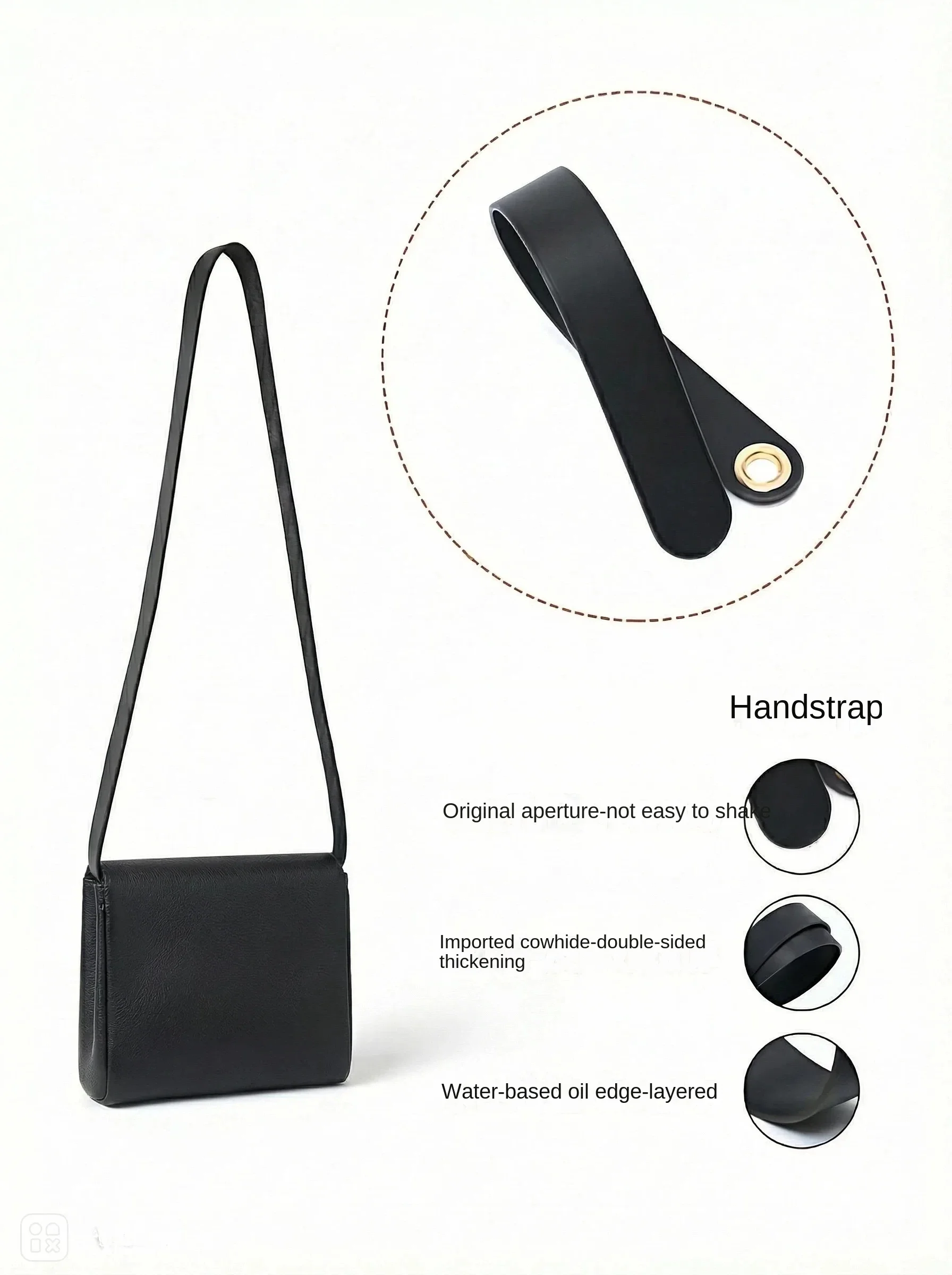 100% Genuine Leather Bag Strap Short Shoulder Straps  Modified Replacement Bag Accessories Length 70CM  65CM