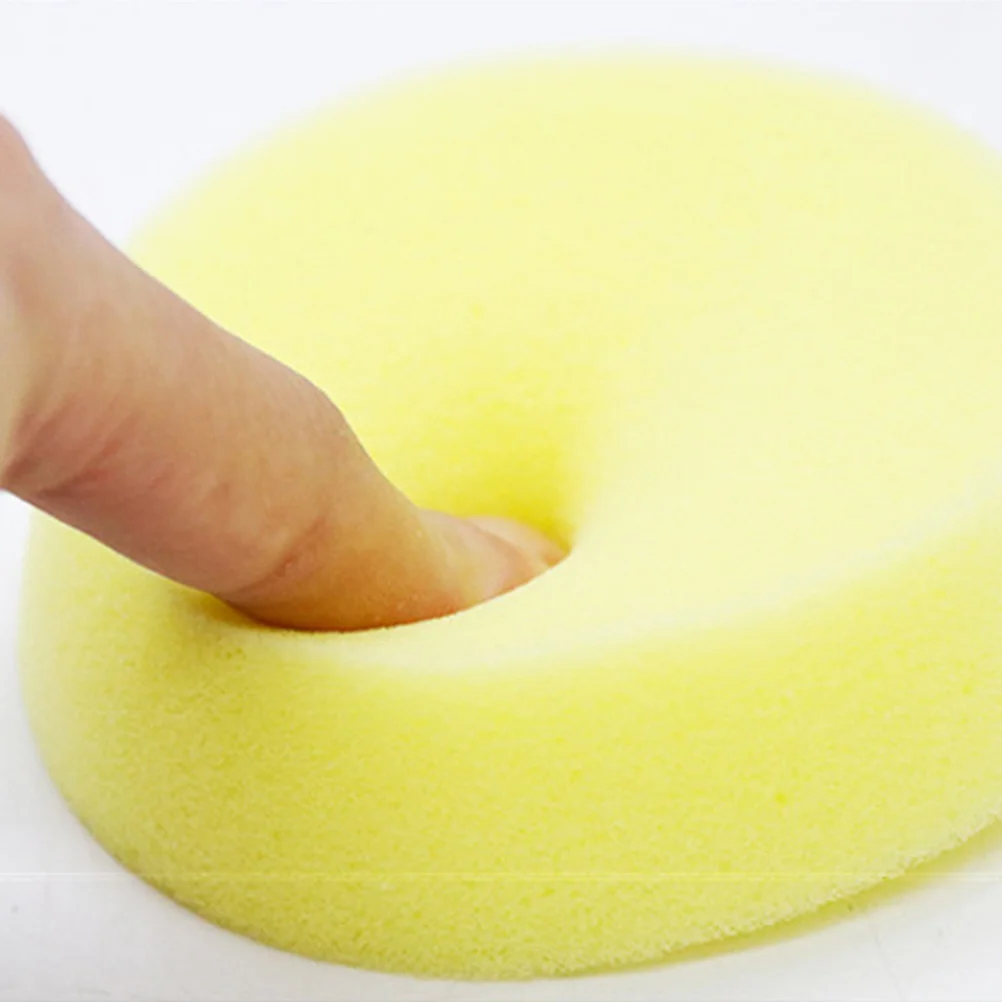 

2Pcs Cleaning Sponge for Car and Shoes Heavy Duty Wash Waxing Polish Pad Applicator Scrubber Tool Yellow Cleaning Sponge