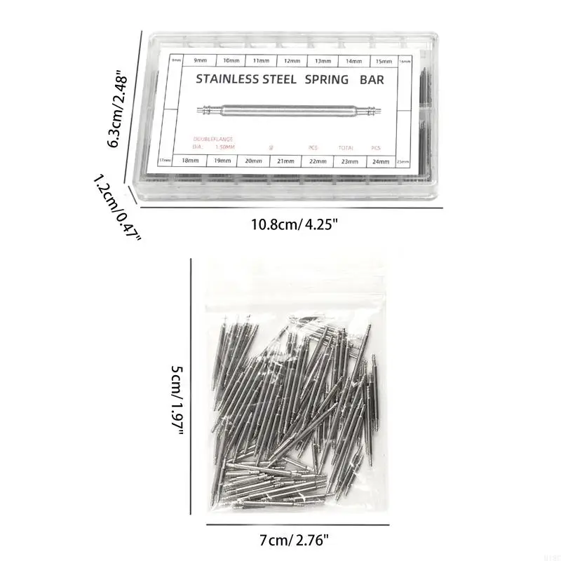 Bộ dụng cụ tháo chân liên kết đồng hồ 918C Dây đeo đồng hồ Công cụ thanh lò xo sửa chữa dây đeo đồng hồ 8 mm-25 mm