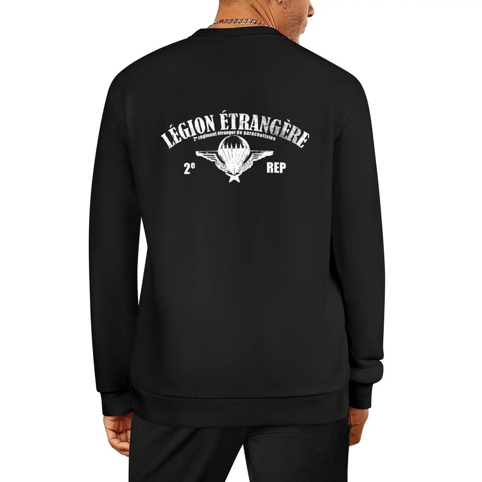 

Foreign Legion Paratrooper - 2 Rep (distressed) Pullover korean clothes men's autumn clothes men clothes men's sweatshirt