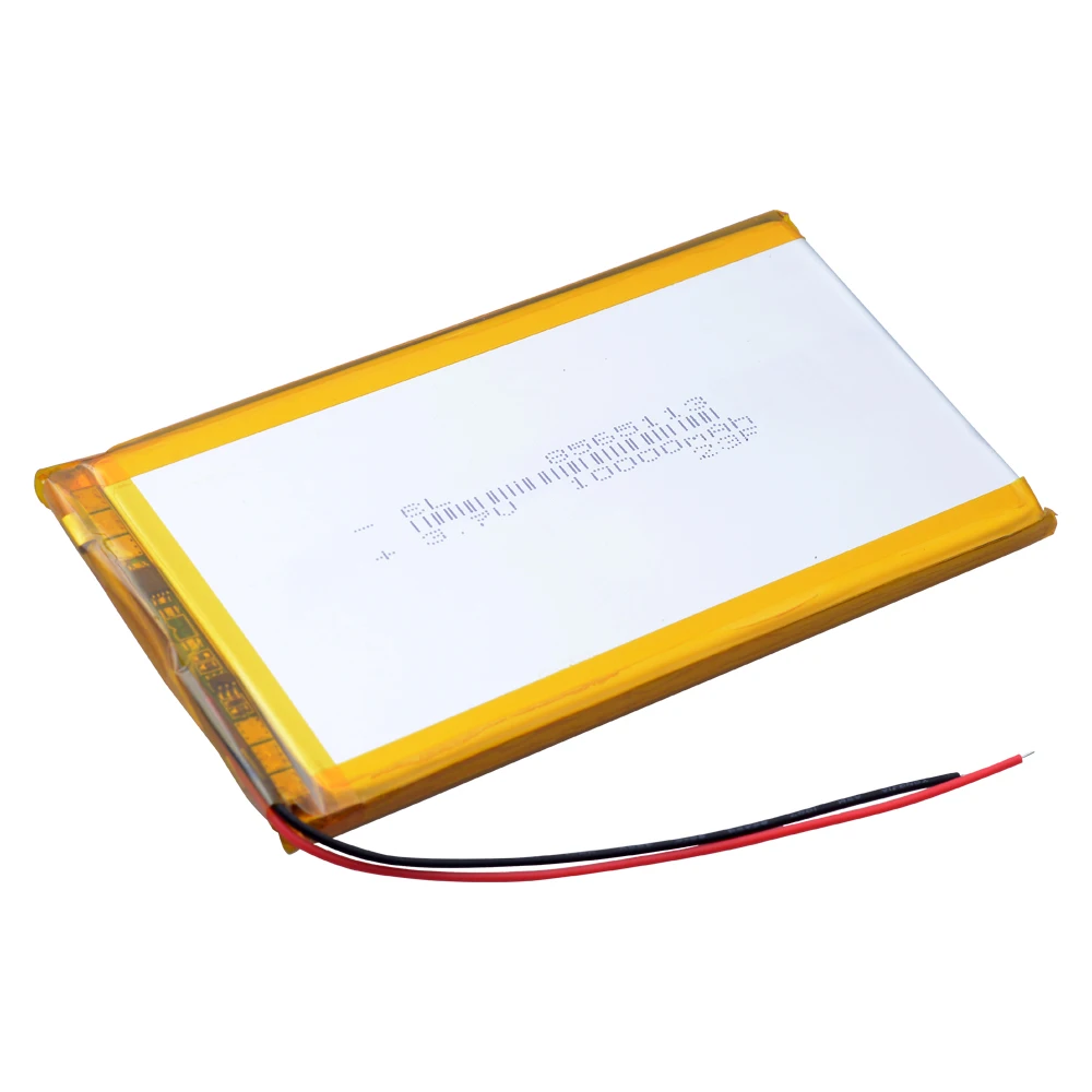 8565113 10000mAh 3.7V Lipo Rechargeable Lithium Polymer Battery For Power Bank Tablet PC LED Lamps E-book PDA DVD GPS Camera