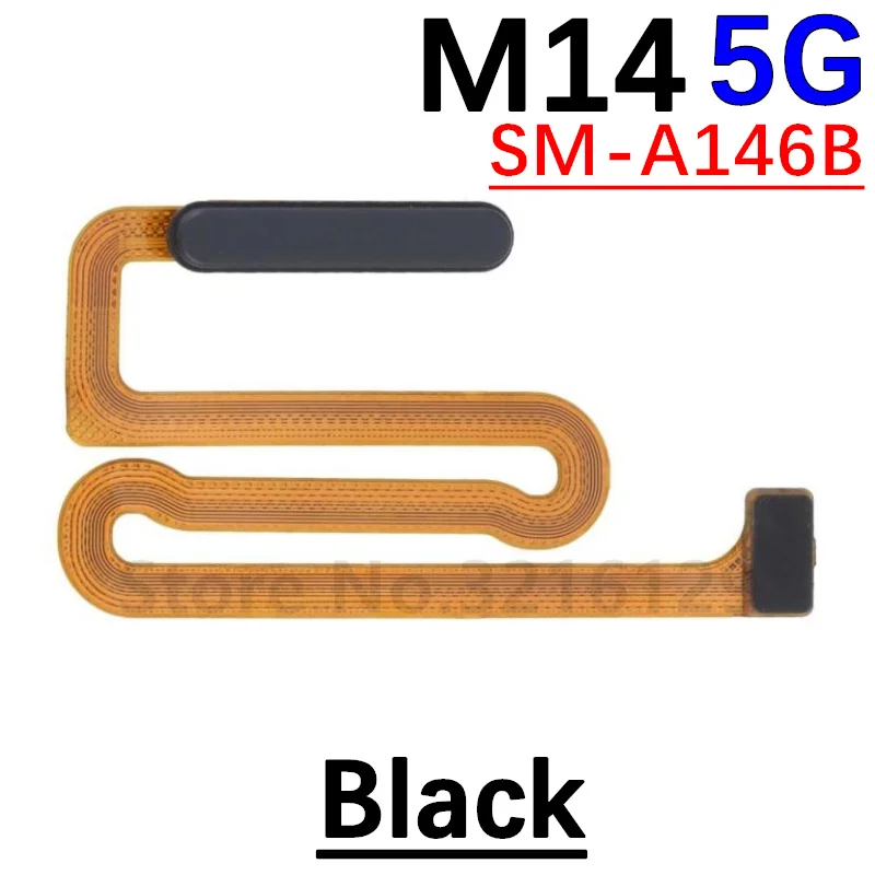 Power Home Button Menu Return Key Fingerprint Touch ID Recognition Sensor Flex Cable For Samsung Galaxy M12 M13 M14 5G