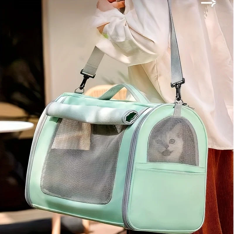 

Premium Pet Travel Carrier Backpack | Ventilated, Roomy, Suitable For Small To Large Cats And Small To Medium Dogs Under 16.5 Lb