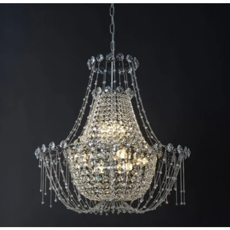 

LED pendant lamp Creative modern Light luxury Nordic crystal living room villa lobby restaurant art designer simple hang light