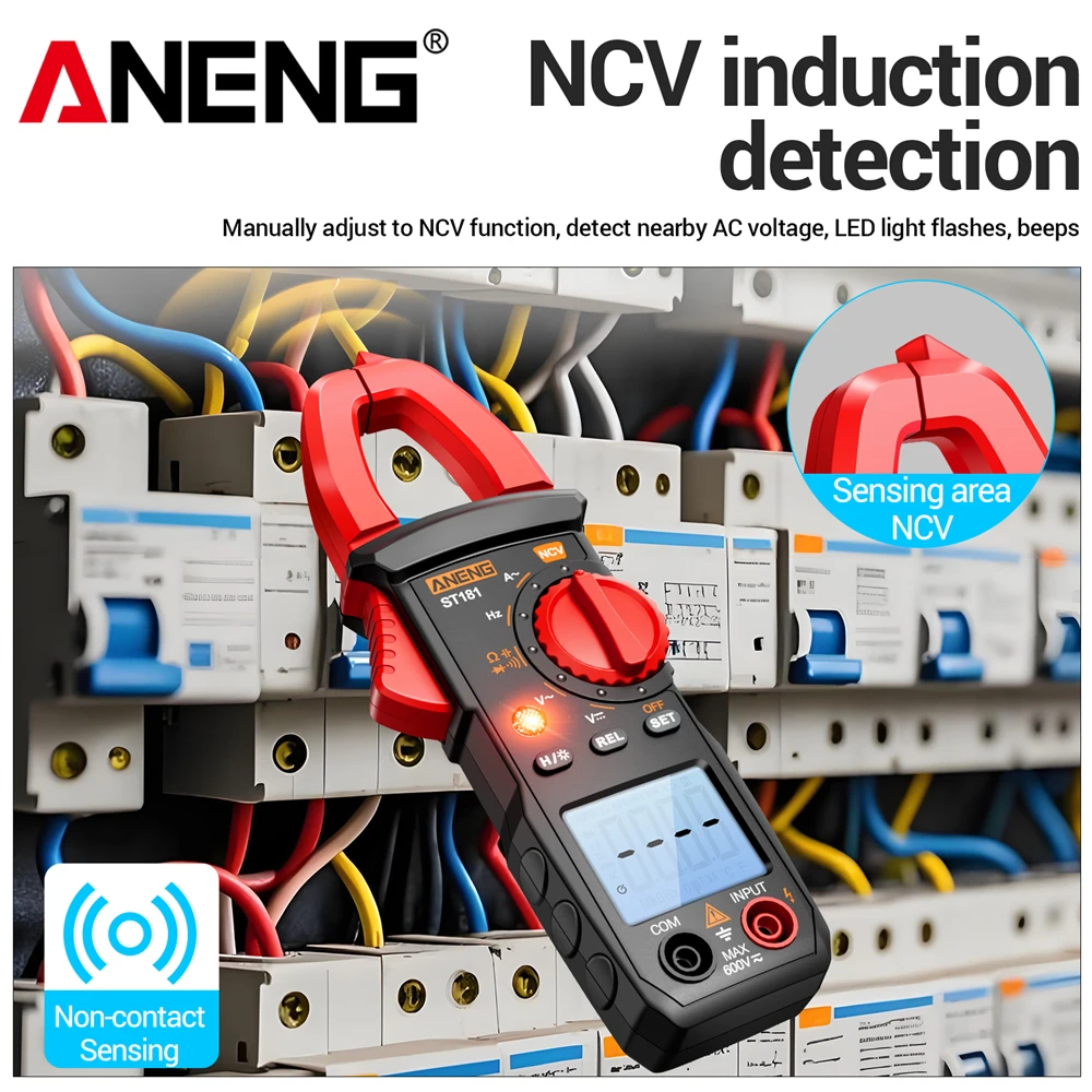Digital Clamp Meter 4000 Counts DC/AC 400A Voltmeter Pliers Multimeter Ammeter Voltage Tester Car Repair Electrical Temp Tester