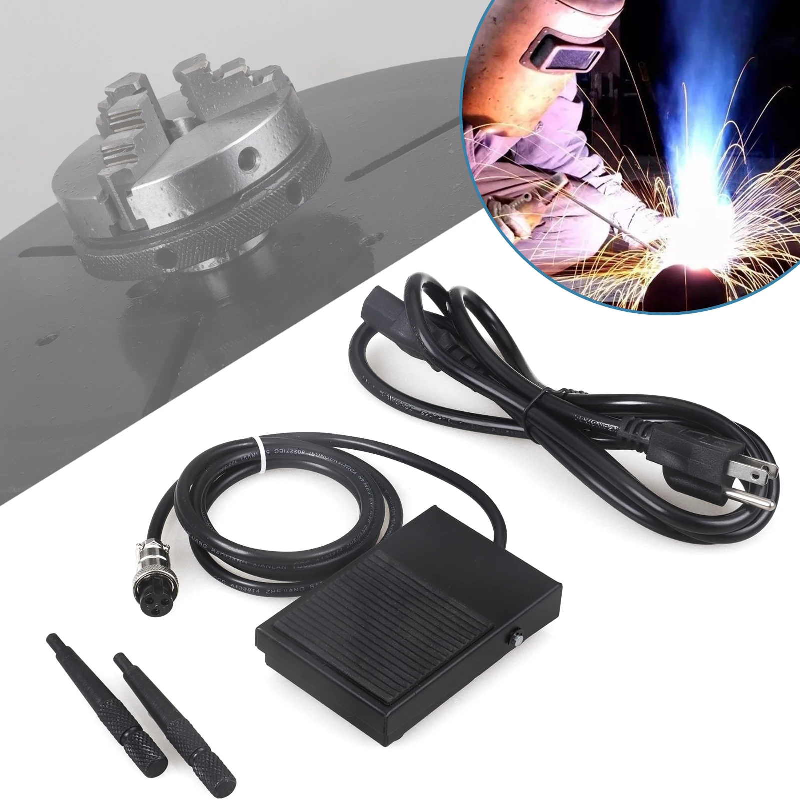 10KG Rotary Welding Positioner With 65 Chuck Turntable Table High Positioning Accuracy Suitable for Cutting, Grinding, Assembly