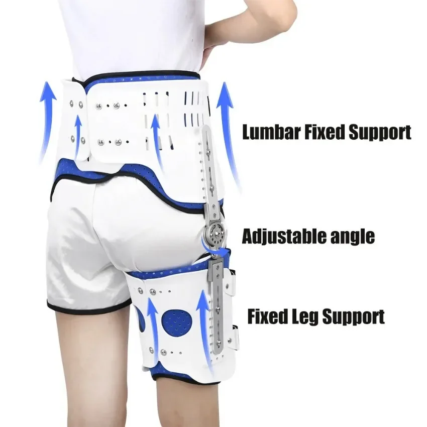 Hip Joint Femur Fixation Support Brace Corrector Femur Fracture Brace Adjustable Hip Abduction Brace Postoperative rehabilitatio