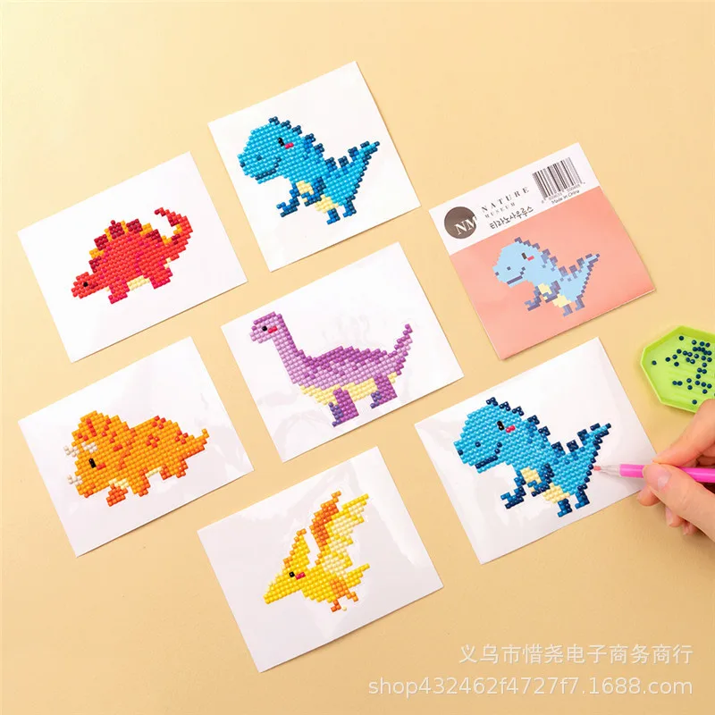 South Korea Children's Diamond Stickers Creative HandcraftdiyMaterial Package Cross-Border Wholesale Brick Painting Educational