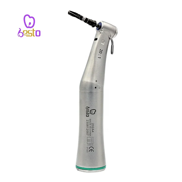 den tal 20:1 imp lant Contra Angle Fiber Optic Handpiece Stainless Steel  denti stry Equipment Low Speed imp lant  Handpiece