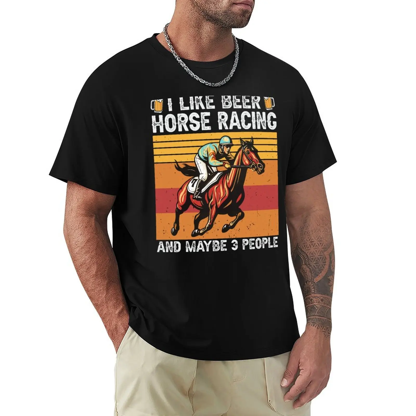 

I Like Beer and Horse Racing and Maybe 3 People T-Shirt cheap stuff tshirts personalised mens t shirts