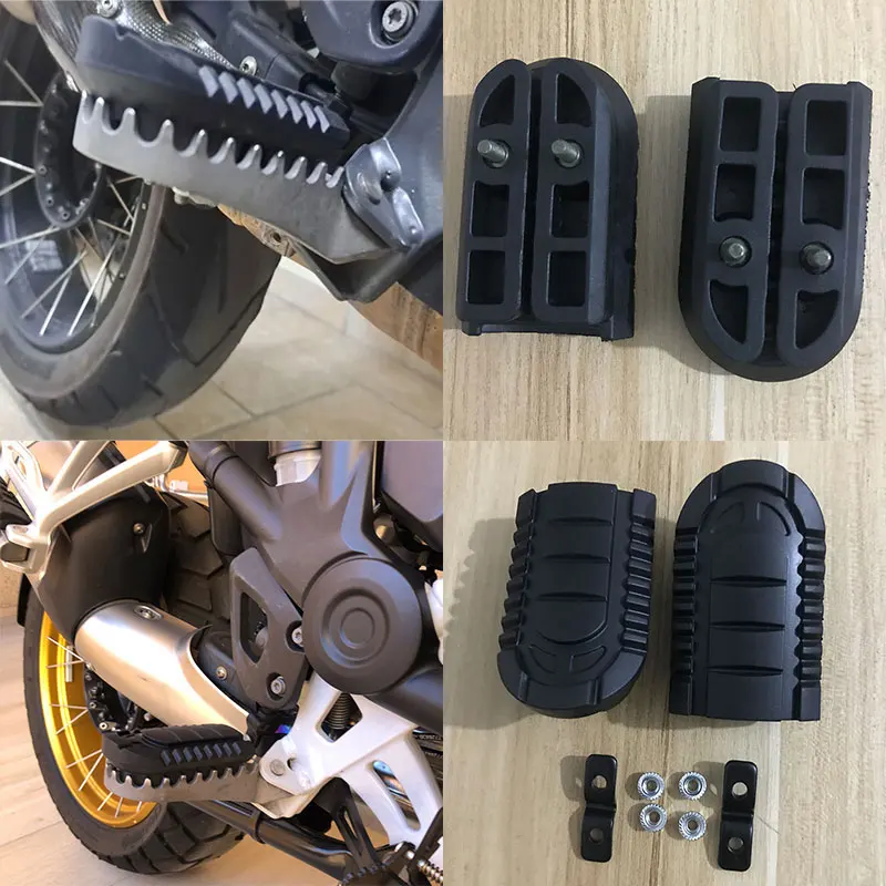 Fit For BMW R1250GS ADV R 1250 GS F650GS R1200GS R 1200 GS Motorcycle Footpegs Foot Rests Pedals Footrest Rubber Accessories