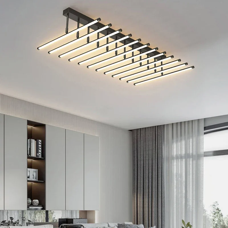 Adjustable Customizable Angle LED Pendant Light, Modern Home Decor Chandelier Hanging Lamp for Living Room Dining Room Indoor Li