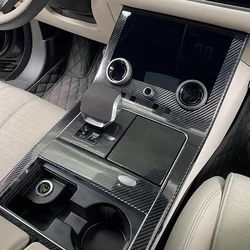 Carbon Fiber For Land Range Rover Velar 2017-23 Film Interior Stickers Center Console Gear Dashboard Air Door Handle Lift Panel