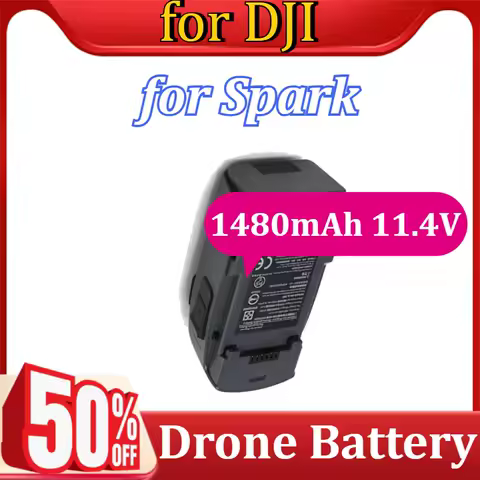 Drone Battery for DJI Spark Rechargeable Intelligent Fligh Drone Battery 1480mAh 11.4V Battery