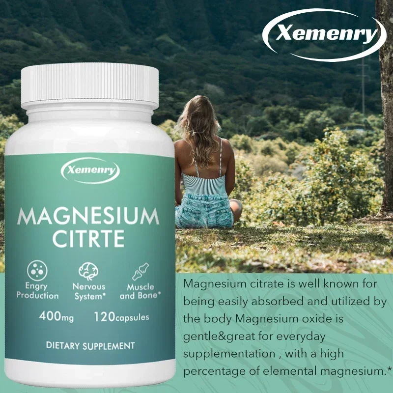 

Magnesium Citrate - Heart Health and Relieves Muscle Uncomfortable, Advanced Formula Supplement