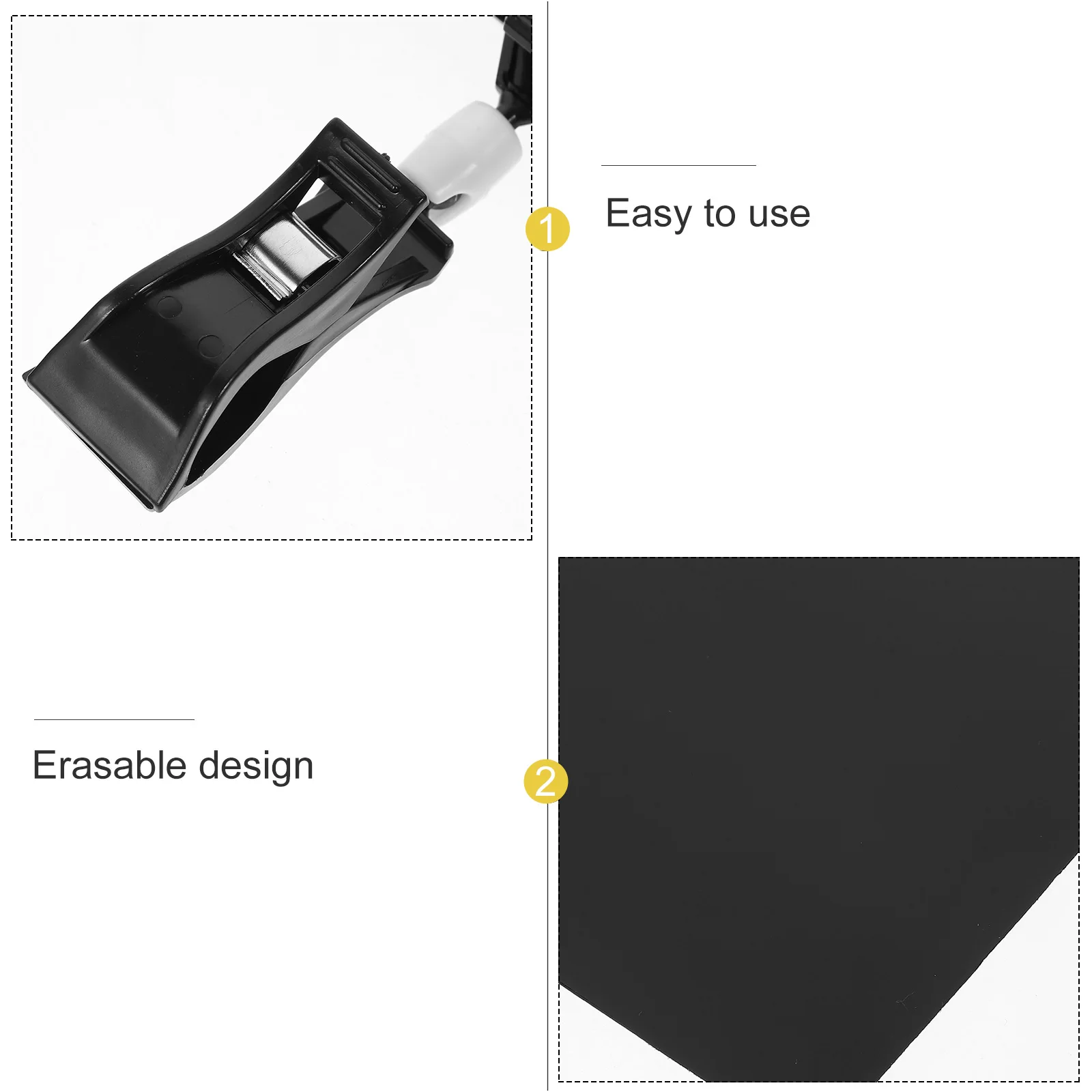 

10pcs Erasable Price Tags A6 Blackboard Clips for Fruit Shop Merchandise Display Supermarket Price Board Label Holder