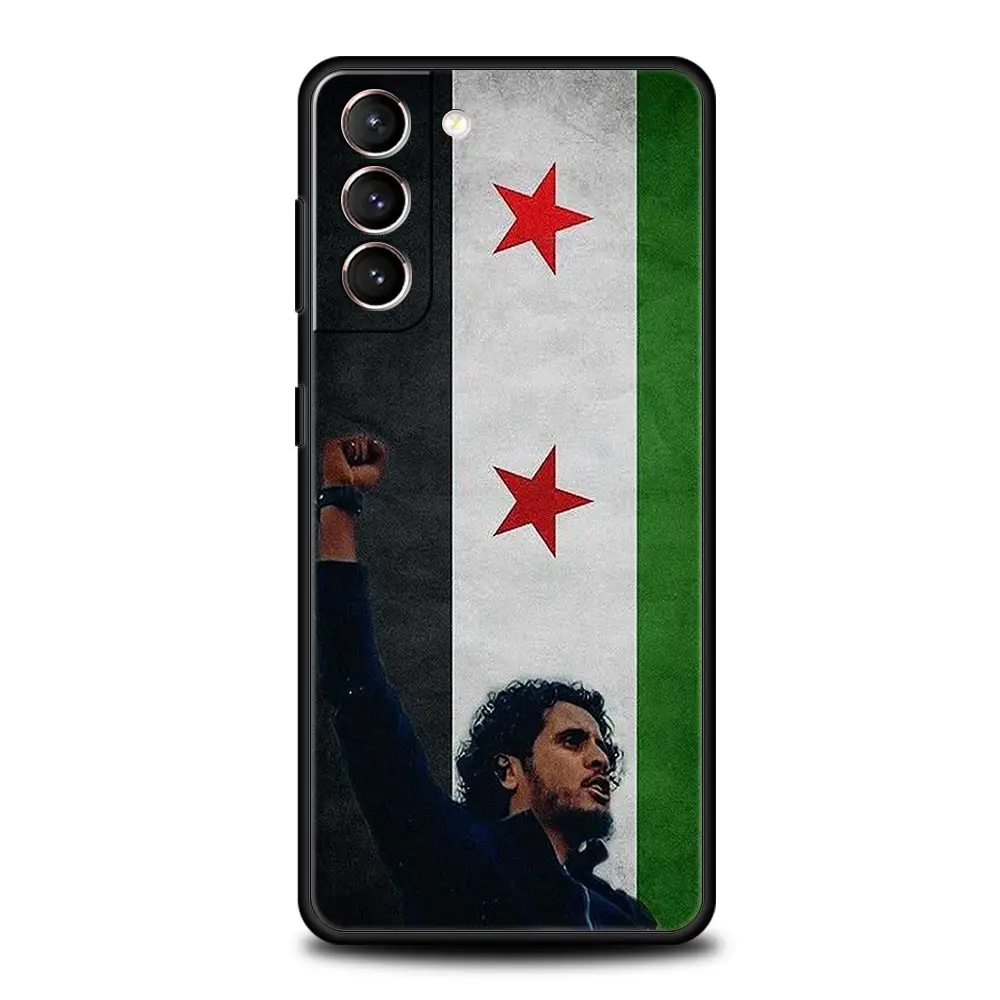 Phone Case For Samsung Galaxy S24 S23 Ultra S22 S21 S20 FE 5G S10 S10E S9 Plus S8 Soft Silicone Black Cover Syria flag