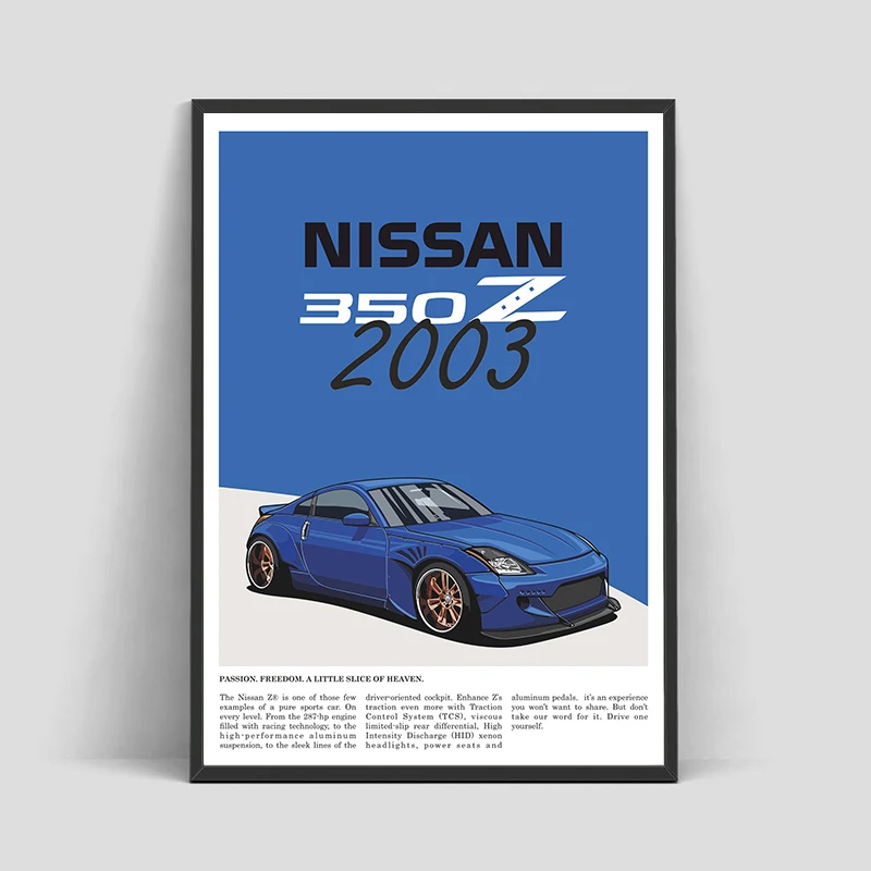 Classic Japanese Car AE86 Civic Type R EK9 Posters Art Canvas Painting Print Pictures for Bedroom Wall Art Home Decor