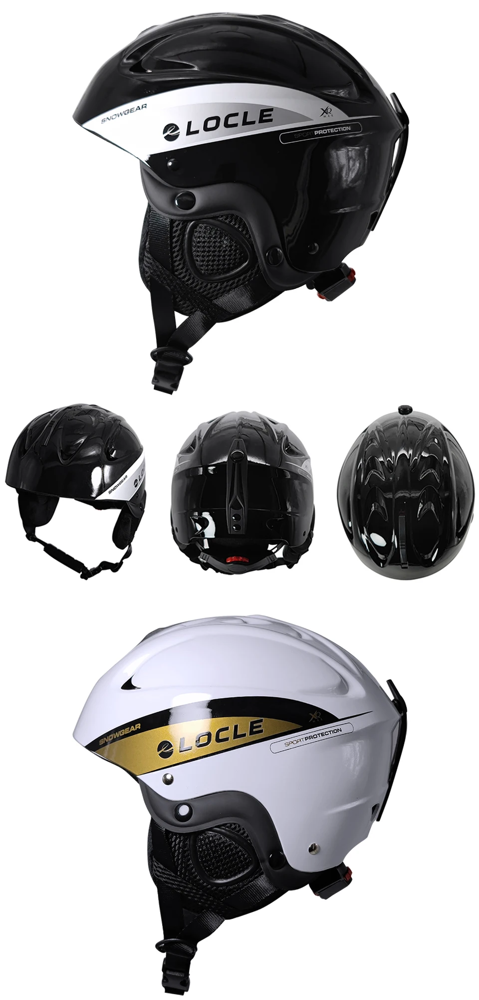 LOCLE Skihelm Herren Damen Integral geformter Kinder Kinder Skihelm Skateboard Ski Snowboard Motorrad Schneemobil Helm – Detail 9