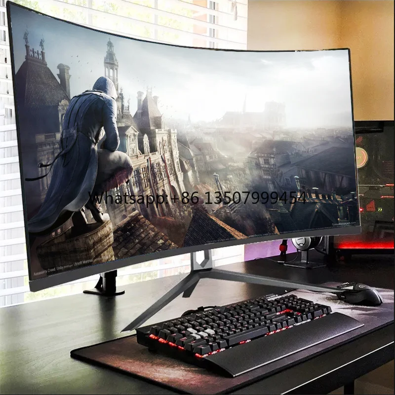 High Performance Curved Frameless LED 32 Inch Gaming Monitor 2K QHD 165Hz 1ms Response Time