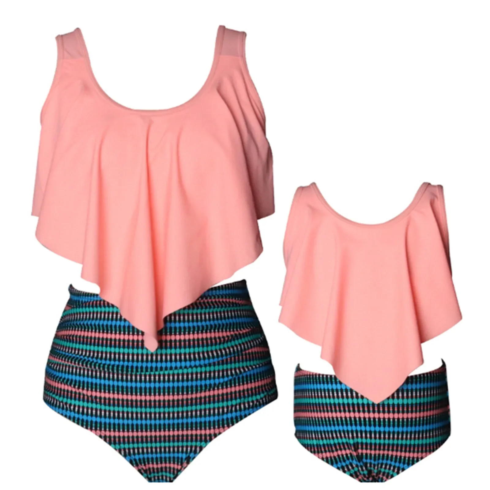 ملابس السباحة 2024 العصرية ريترو بوهو لطيف بيكيني مطبوع الصيف موضة Tankini البيكينيات المرأة قطعتين ملابس السباحة ملابس سباحة غير رسمية