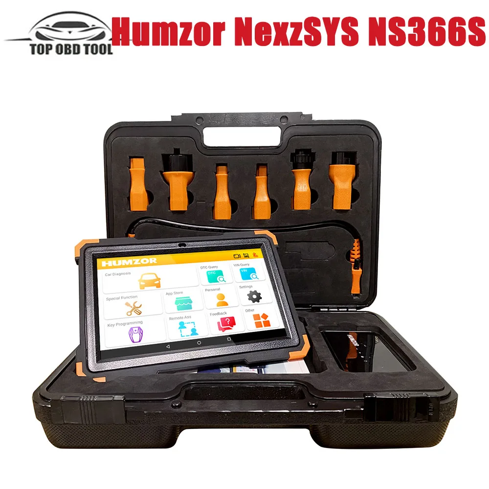 Newest Humzor NS366S OBD2 Car Scanner Tablet Full System Auto OBD 2 EOBD Diagnostic Tools For SAS CVT Gear Learning 13 Reset