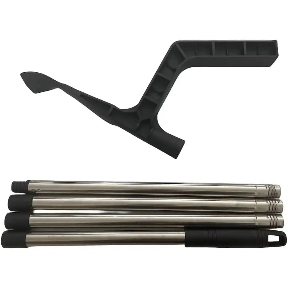 

Extendable Gutter Cleaner Splicing Pole Telescopic Portable Gutter Cleaning Brush Durable Plastic Head Anti-rust
