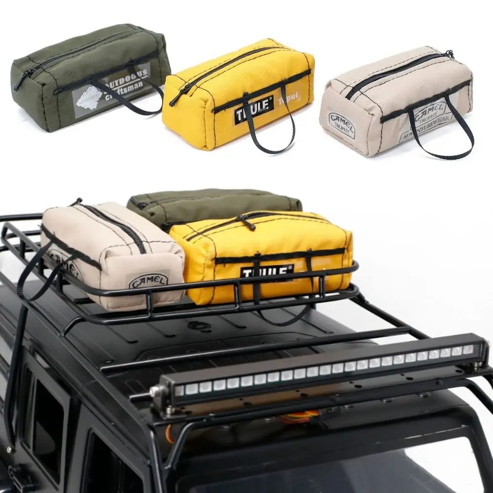 New Decorations 1/10 Climbing Car RC Accessories Wagon Roof Bags Rooftop Luggage Storage Bag Canopy Tent