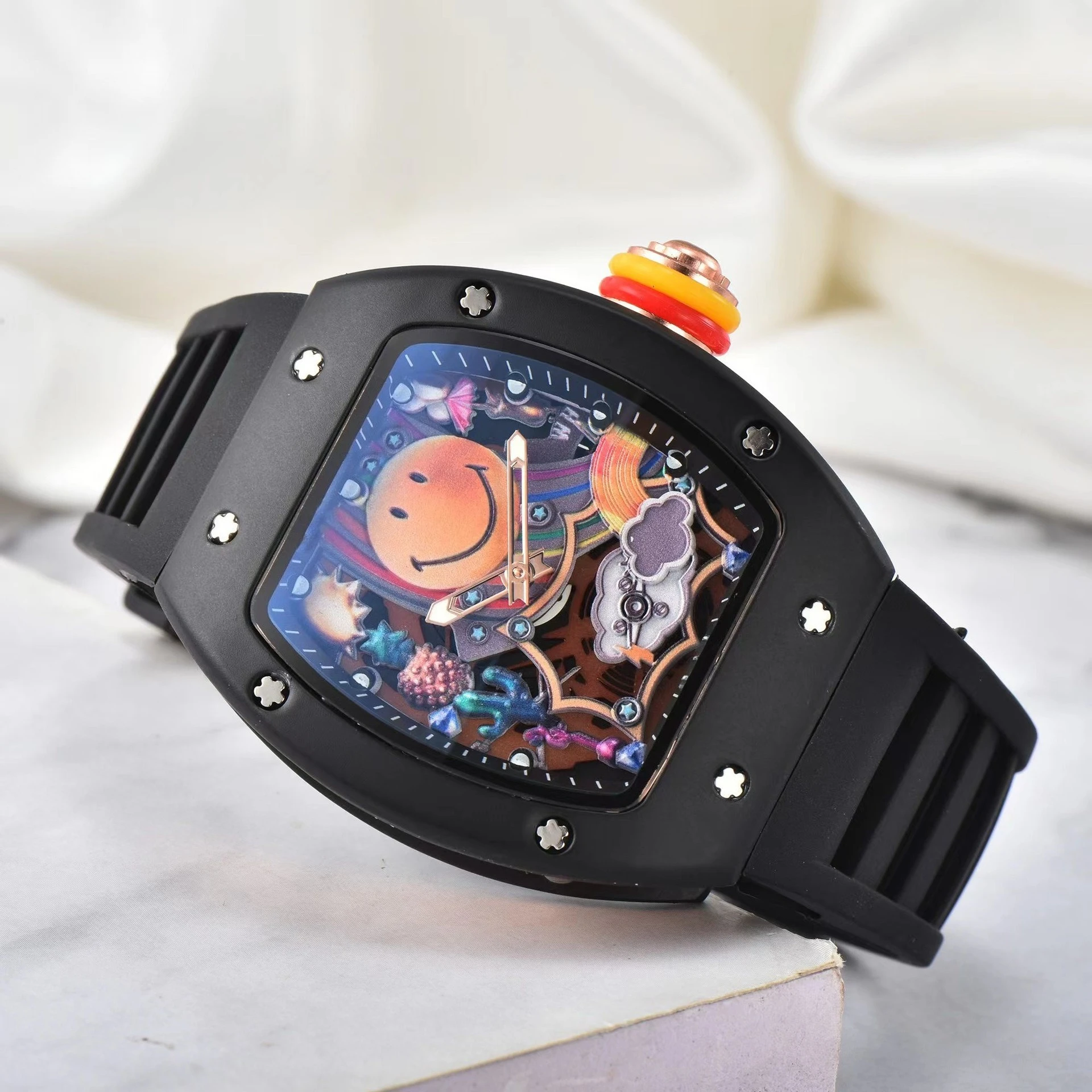 العلامة التجارية الفاخرة للرجال كوارتز ساعة عالية الجودة موضة كرونوغراف الأعمال عادية قسط ساعة مصمم نمط ساعة اليد