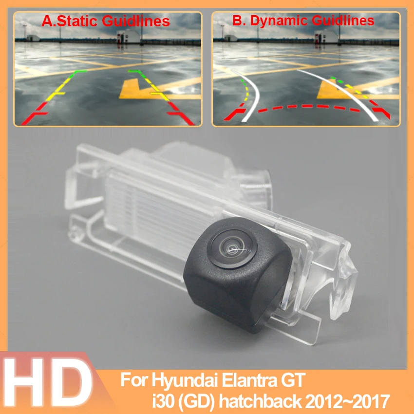 For Hyundai Elantra GT i30 (GD) hatchback 2012~2017 Reversing Car Back up Parking Rear View Waterproof High quality RCA Camera