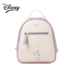 Disney moda Trend plecak Cute Cartoon stokrotka nadruk z regulowanym paskiem na ramię PU skórzana luksusowa torba dla kobiet dziewczynka