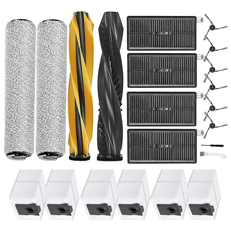Compre Ahora Piezas de Aspiradora, Cepillo, Mopa, Rodillo, Bolsa, Filtro, 22 Piezas para Dreame Aqua10 Ultra Roller/Aqua10 Ultra Roller Complete