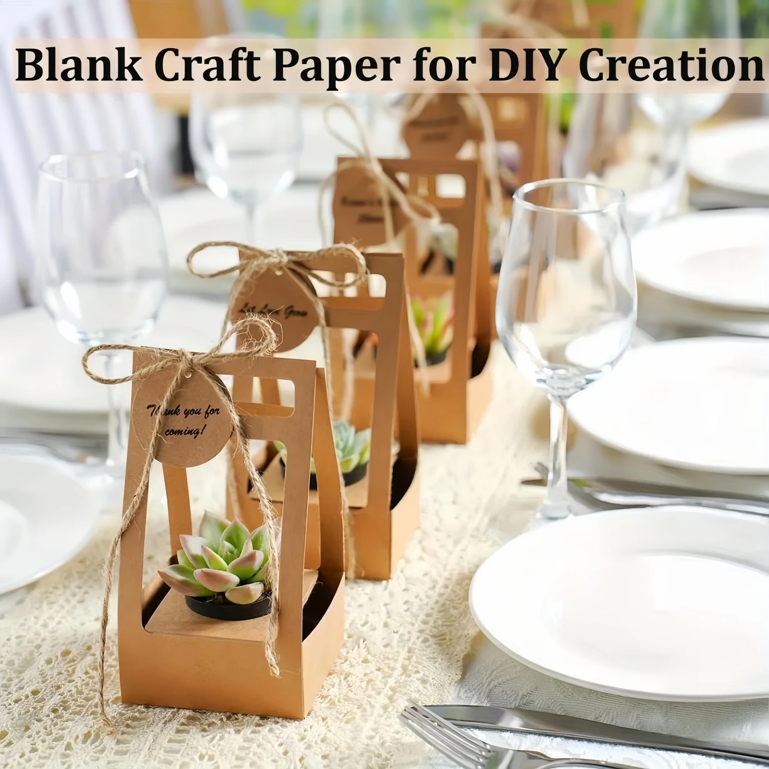10pcs Plant Gift Bags W/Blank Tags Ropes 2.4 Inch Flower Pot Covers for Christmas, Thanksgiving - DIY Party Favors Mixed Colors