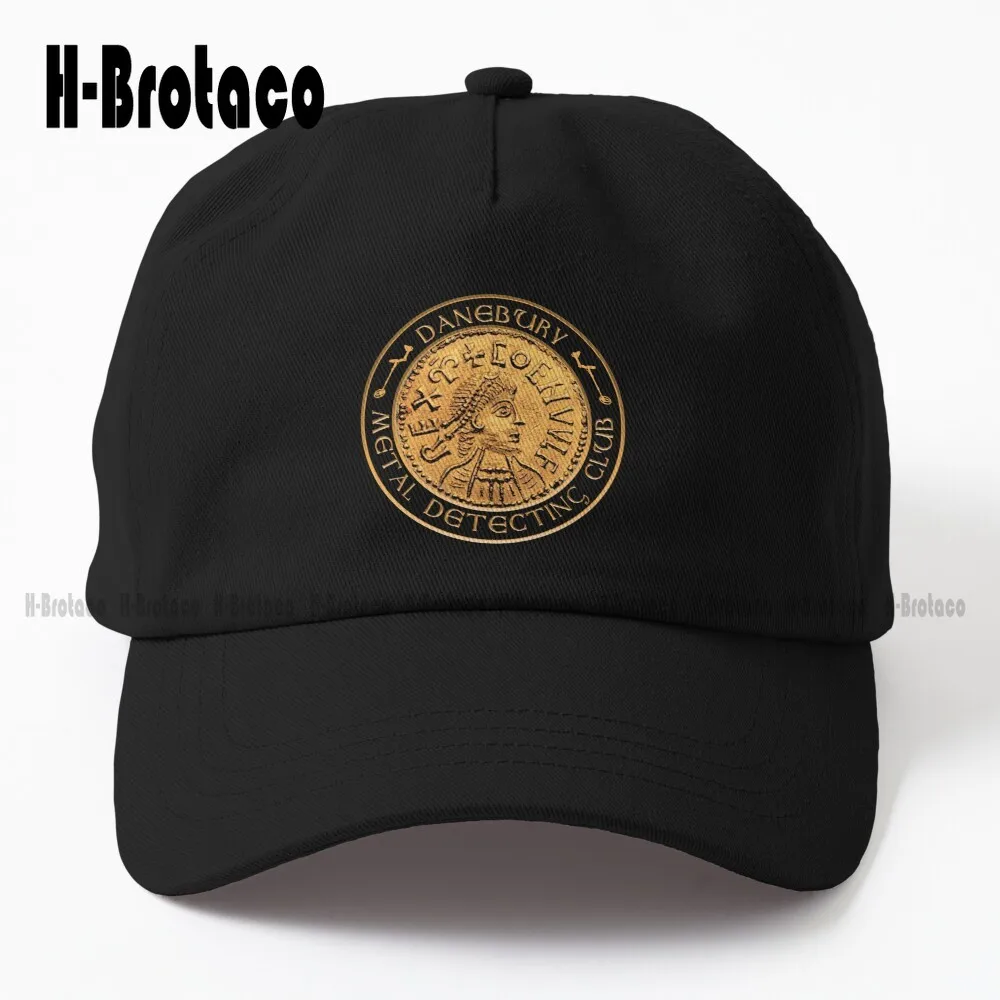 Danebury Metal Detecting Club Mock Logo Dad Hat Cowboy Hats Hunting Camping Hiking Fishing Caps Adjustable Custom Gift Cartoon