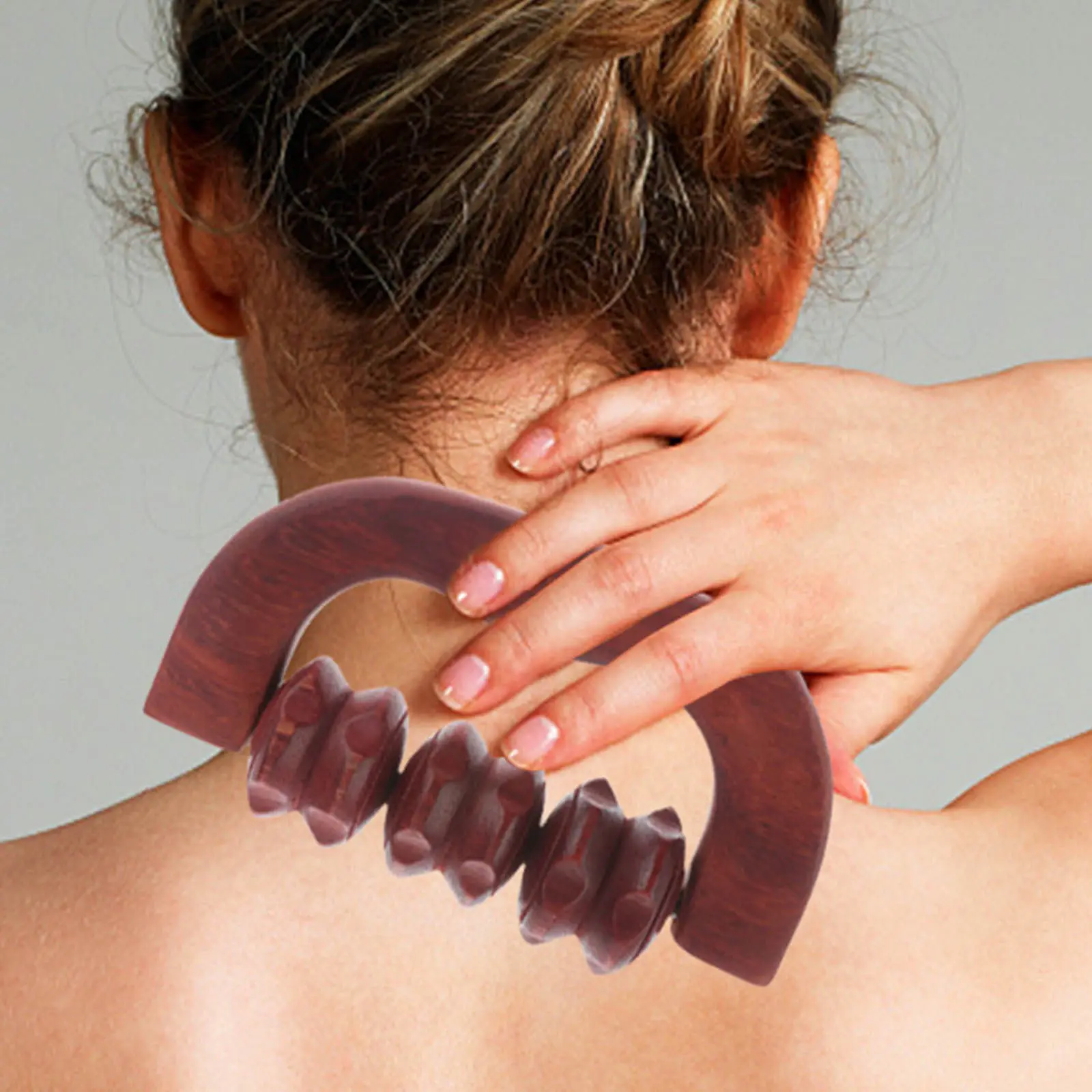 

1 шт. Ручной массажный ролик для тела с удобным захватом, портативный массажер для снятия боли в мышцах и суставах, для дома, офиса, спорта