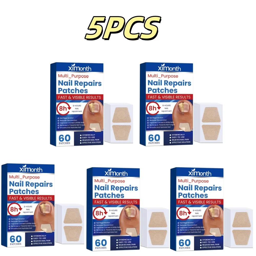 

5PCS Toenail Fungus Patch Waterproof Nail Repair Patches Nail Ingrown Correction Stickers for Discolored or Damaged Nails