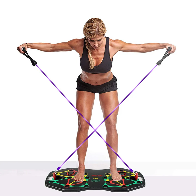 27 in 1 Muscle Training Push Up Board Push-up Stands System Fitness Exercise Men Body Building Women Sports Workout Equipment