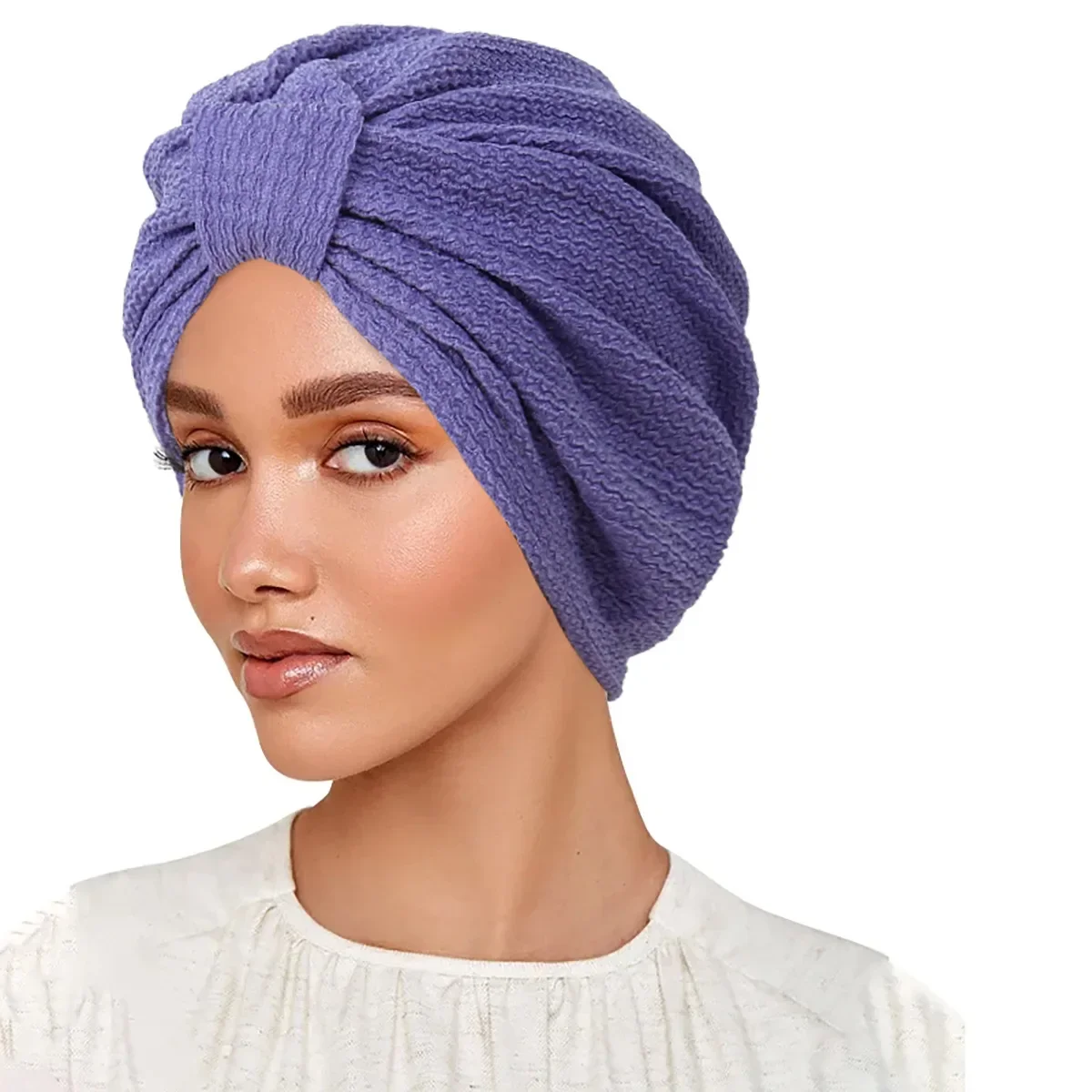 Nuevas mujeres musulmanas anudadas turbante Hijab quimio gorra interior pañuelo para la cabeza gorros indios capó pérdida de cabello envolturas para la cabeza pañuelos diadema