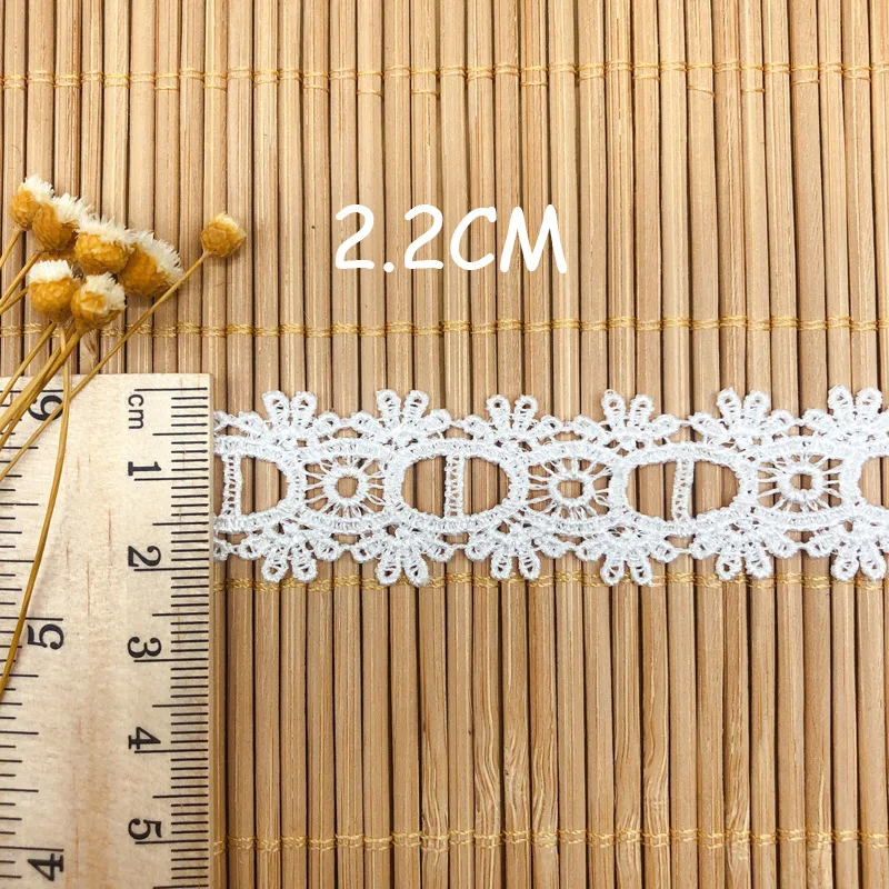 15Yds 2.2 سنتيمتر واسعة DIY الملابس الداخلية يمكن ارتداؤها مع المنسوجة الشريط البوليستر الدانتيل الملابس المساعدة النسيج الملابس والاكسسوارات H021