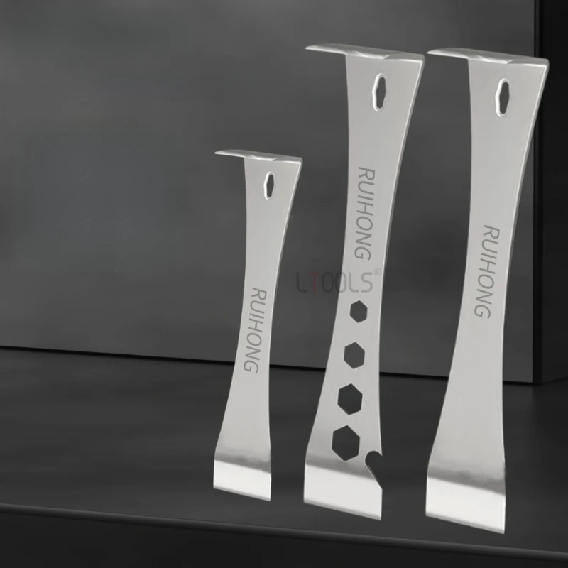 

Household Stainless Steel Pry Bar Durable Multi Specification Wooden Door Rocker Panel Multi Functional Unscrew Screws Tools 1pc