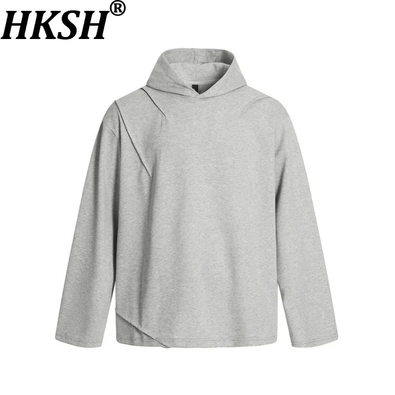 

HKSH Spring Autumn Man American Style Fashion Trend Hooded Pullover Sweatshirt Streetwear Darkwear Chic Punk Hoodies Ins HK7574