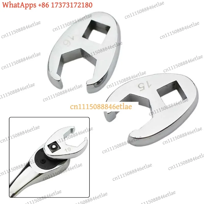 k03 10-Piece 3/8" Drive Interchangeable Head Ratchet Wrench Set, 10-22mm Metric Open-End Spanner Kit for Home Auto Repair Tools view 5
