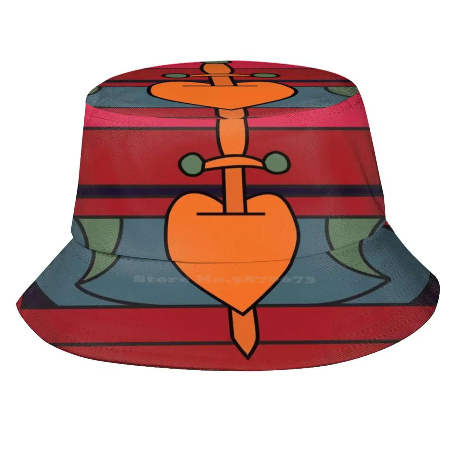 Evil Queen Heart Box Sun Cap Fisherman Hat Bucket Hats Evil Queen Heart Box Snow Villain Cartoon Evil Regal Wicked