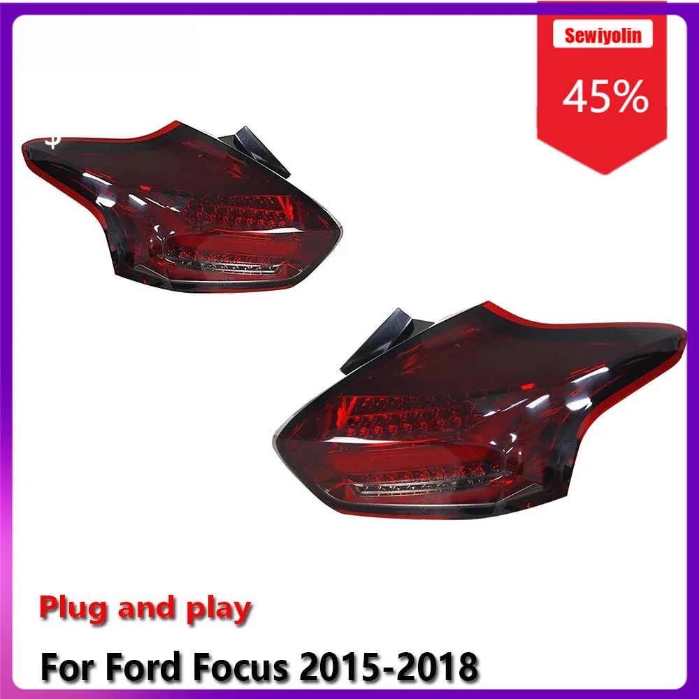 

Автомобильные светодиодные лампы Sewiyolin в сборе для Ford Focus 2015-2018, авто противотуманные DRL, стоп-сигнал, указатель поворота