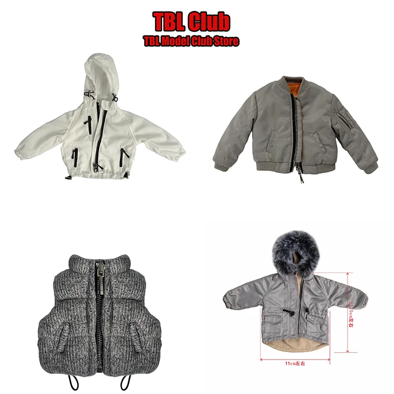 

1/6 Scale Female Clothes Quilted Vest Fur-Collar Coat Sunscreen Clothing For AT203 AT020pro 12-inch Action Figure Soldier