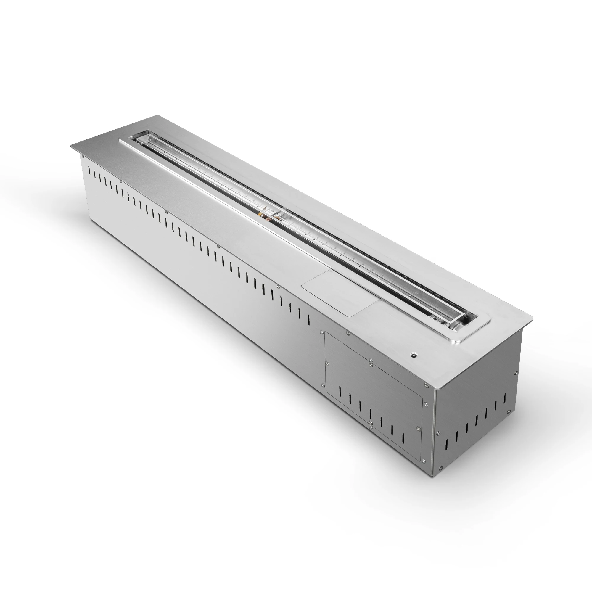 Ventless Ethanol Fireplace, 36 Inch/908mm 304 Stainless Steel Bio Flame Fireplace Insert, Premium Indoor Alcohol Unit