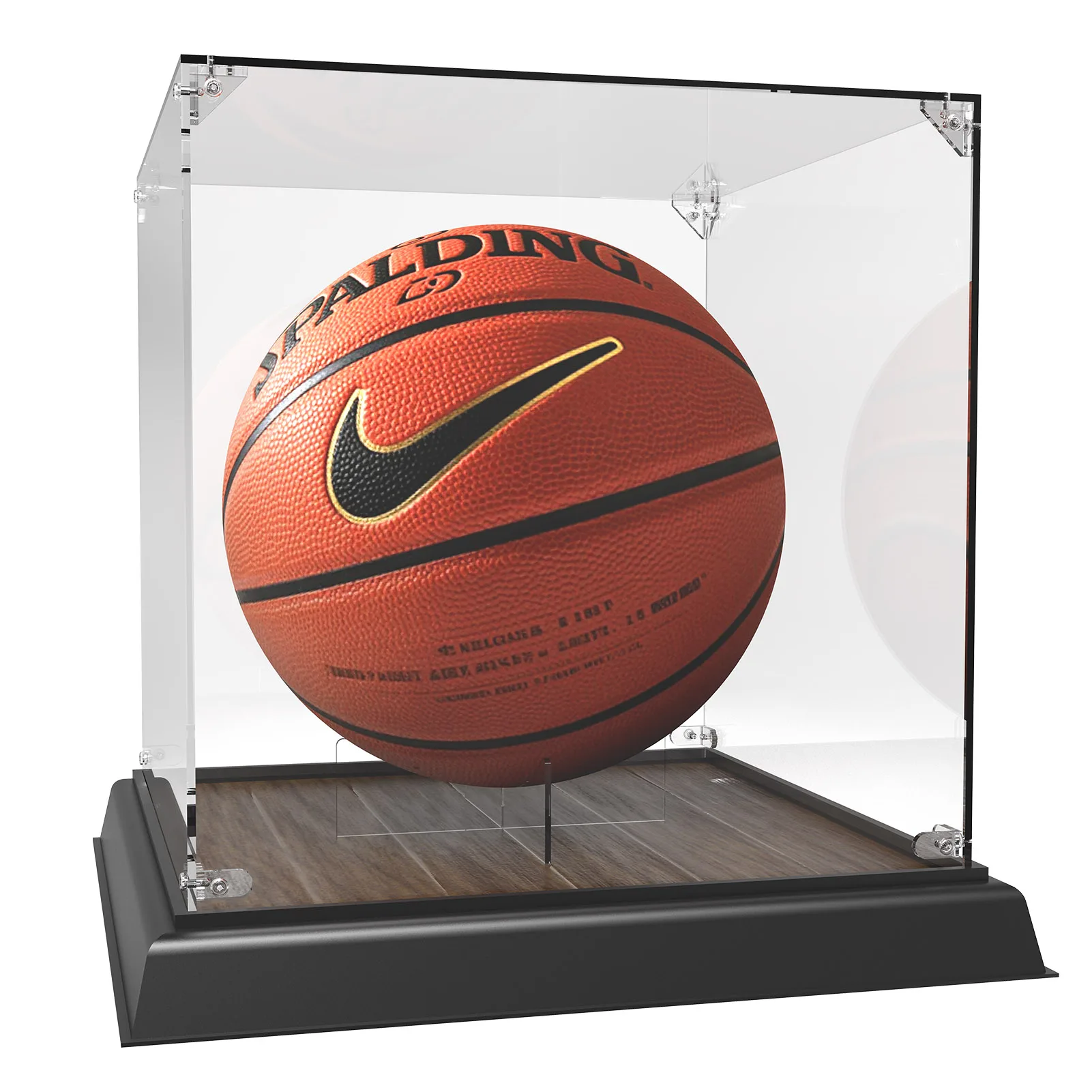 

Акриловая коробка для хранения Evemodel, пыленепроницаемая, с деревянной основой 30 см для памяти по баскетболу и футболу SN1030F