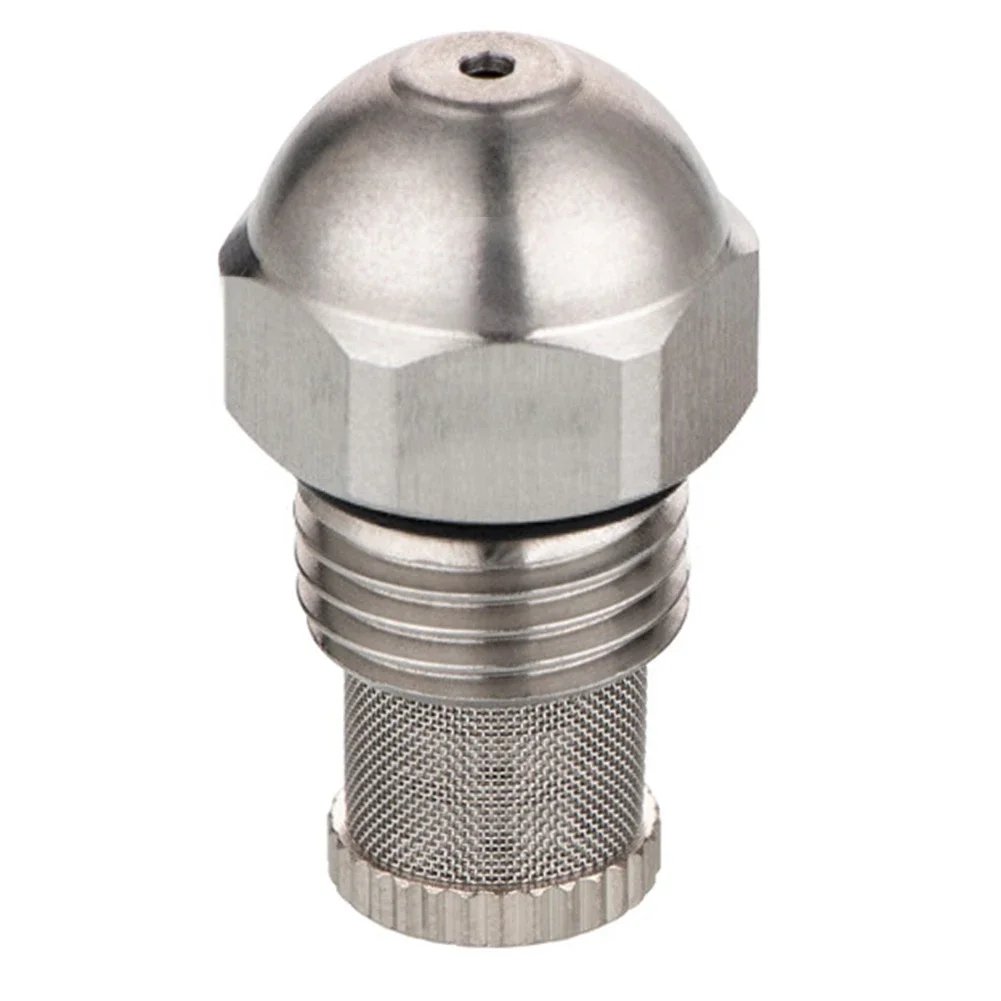 Atomizing Spray Mist Nozzle Dia 0.3-1.5mm Fine Atomizing Spray 1/4BSPT High And Low Pressure Mist Nozzle Orifice Stainless Steel